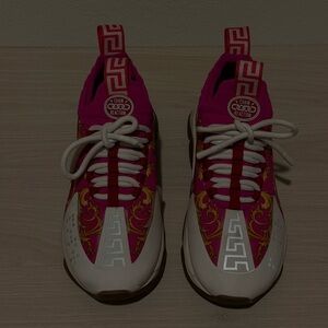 Versace Pink and White Women's Sneakers